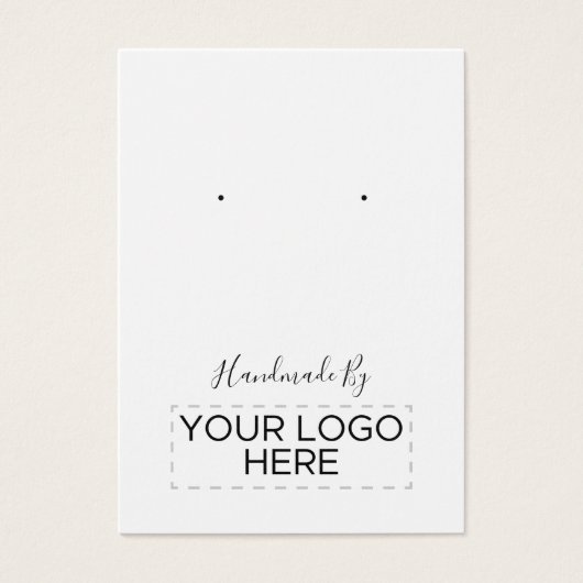 "Handmade by"-Logo-Werbekarte (Vorderseite)