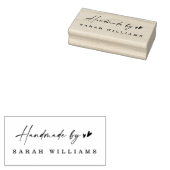Handmade by name niedlich herzen handschriftlich gummistempel (Stempel)