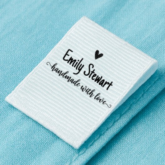 Handmade by Sew on Labels With Customization Ripsband