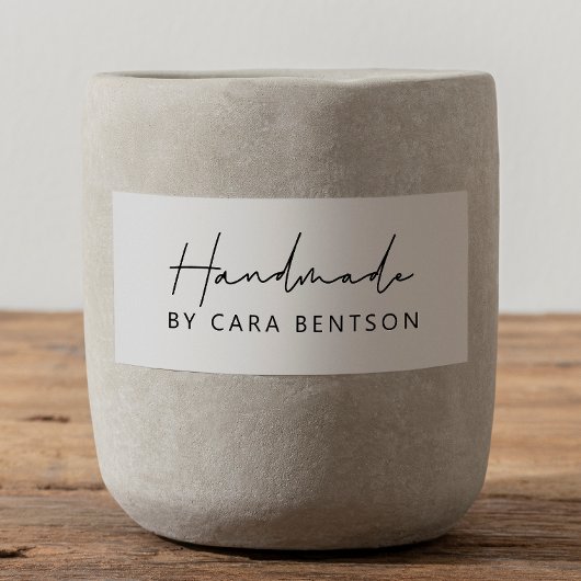 Handmade by Simple Minimalistisch Script Individue Gummistempel