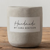 Handmade by Simple Modern Minimalistisch Script & Permastempel