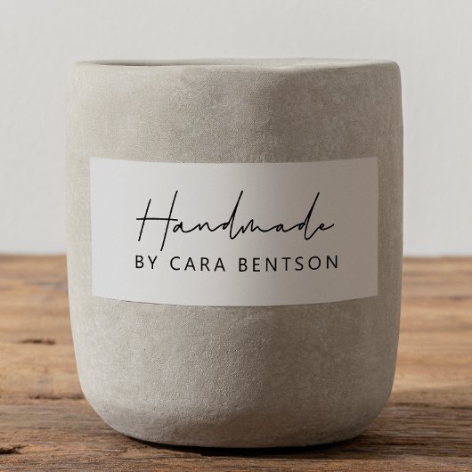 Handmade by Simple Modern Minimalistisch Script & Permastempel