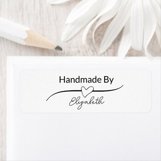 Handmade by your name in Script with Heart (Insitu)