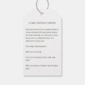 Handmade Care Instructions Lilies Hang Tag Geschenkanhänger (Rückseite)
