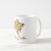 Handmade Christmas Cup with Star Graphic Kaffeetasse (VorderseiteRechts)