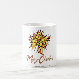 Handmade Christmas Cup with Star Graphic Kaffeetasse