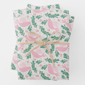 Handmade Christmas Dove of Peace Olive Branch Geschenkpapier Set (Beispiel)