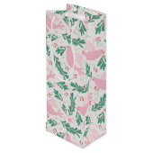 Handmade Christmas Dove of Peace Olive Branch Geschenktüte Für Weinflaschen (Rückseite Schrägansicht)