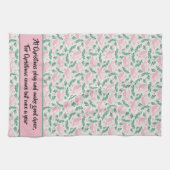 Handmade Christmas Dove of Peace Olive Branch Geschirrtuch (Horizontal)