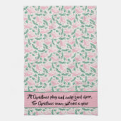 Handmade Christmas Dove of Peace Olive Branch Geschirrtuch (Vertikal)