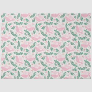 Handmade Christmas Dove of Peace Olive Branch Seidenpapier