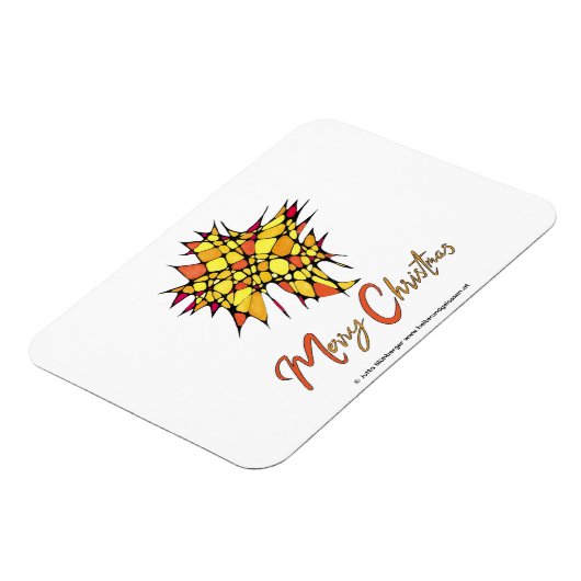 Handmade Christmas Magnet with Star Graphic (Linke Seite)