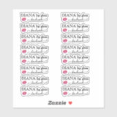 Handmade Clear Lip Gloss Tube Label (Blatt)