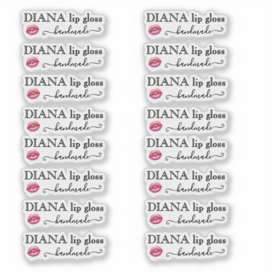 Handmade Clear Lip Gloss Tube Label (Vorderseite)