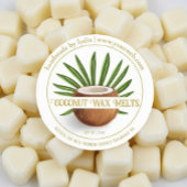 Handmade Coconut Melts Round Sticker