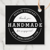 Handmade Company Vielen Dank Bekleidungsgeschenk H Geschenkanhänger (Rückseite)