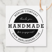 Handmade Company Vielen Dank Bekleidungsgeschenk H Geschenkanhänger (Rückseite)