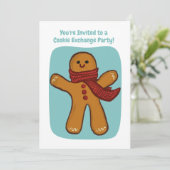 Handmade Cookie Exchange Party Holiday Bearbeitbar Einladung (Stehend Vorderseite)