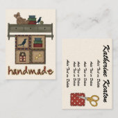 Handmade / Crafter Business Card - SRF Visitenkarte (Vorne/Hinten)