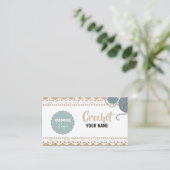  Handmade Crochet Business Card Visitenkarte (Stehend Vorderseite)