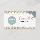  Handmade Crochet Business Card Visitenkarte (Vorderseite)
