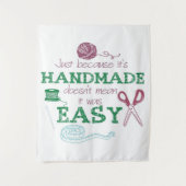 Handmade Crochet Lover Geschenk | Niedliches, einz Wandteppich (Vorderseite)