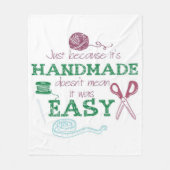 Handmade Crochet Lover Geschenk | Perfekte Geschen Fleecedecke (Vorderseite)