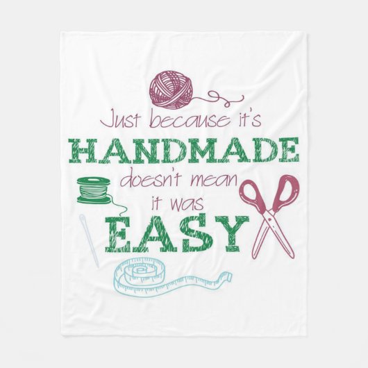 Handmade Crochet Lover Geschenk | Perfekte Geschen Fleecedecke (Vorderseite)