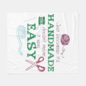 Handmade Crochet Lover Geschenk | Perfekte Geschen Fleecedecke (Vorderseite (Horizontal))