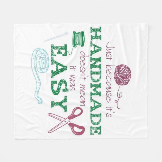 Handmade Crochet Lover Geschenk | Perfekte Geschen Fleecedecke (Vorderseite (Horizontal))