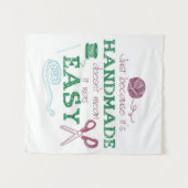 Handmade Crochet Lover Geschenk | Perfektes Gesche Wandteppich (Vorderseite (Horizontal))