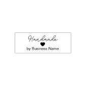 Handmade Curry Script by Business Name Heart Permastempel (Design)