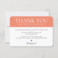 HANDMADE DANKEN SIE beruflich trendige Orange