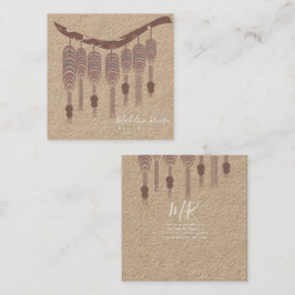 Handmade Designer-Künstler Quadratische Visitenkarte