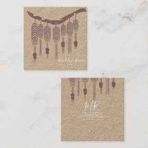 Handmade Designer-Künstler Quadratische Visitenkarte