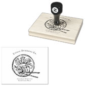 Handmade Dumplings Food Branding Rubber Stamp Gummistempel (Stempel)