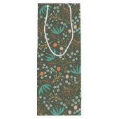 Handmade farbige Weihnachtsblume Geschenktüte Für Weinflaschen (Rückseite)