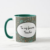 Handmade farbige Weihnachtsblume Tasse (Links)