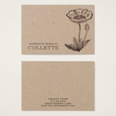 Handmade Flower Kraft Cardstock Earring Jewelry (Vorne & Hinten)