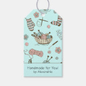 Handmade for You Crochet/Knit Care Instructions Geschenkanhänger (Vorderseite)