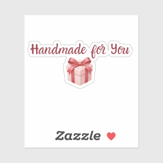 Handmade for You Sticker | Cute Gift Packaging Lab (Blatt)