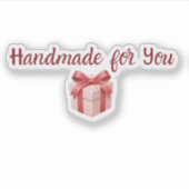 Handmade for You Sticker | Cute Gift Packaging Lab (Vorderseite)