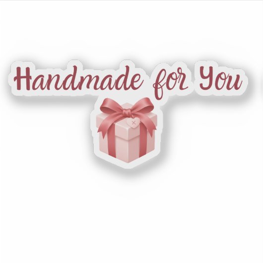 Handmade for You Sticker | Cute Gift Packaging Lab (Vorderseite)