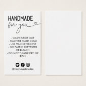 Handmade for you Wash Instructions Social Media (Vorne & Hinten)