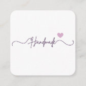 Handmade Free Gift Floral Small Business Packaging Begleitkarte (Vorderseite)