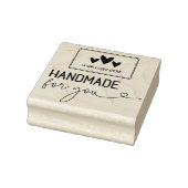 Handmade für Ihr großes Logo Gummistempel (Stempel)