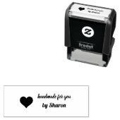 Handmade für Sie Herzmotiv Permastempel (Beispiel)