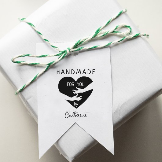 Handmade für Sie von (individuelle Name) Gummistempel