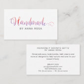 *~* HANDMADE Handgearbeitete Handwerksprodukte Visitenkarte (Vorne/Hinten)