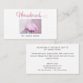 *~* HANDMADE Handgearbeitete Seife Visitenkarte (Vorne/Hinten)